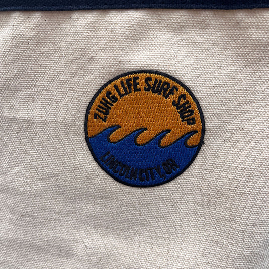 Shop Beach Day Bag - Closeup On Patch