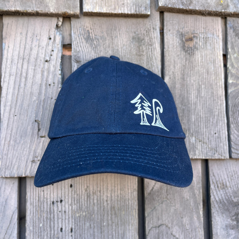 Load image into Gallery viewer, Long Lefts Where The Forest Meets The Sea Curved Bill Hat
