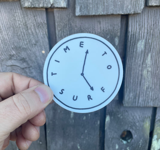 Time to Surf Sticker