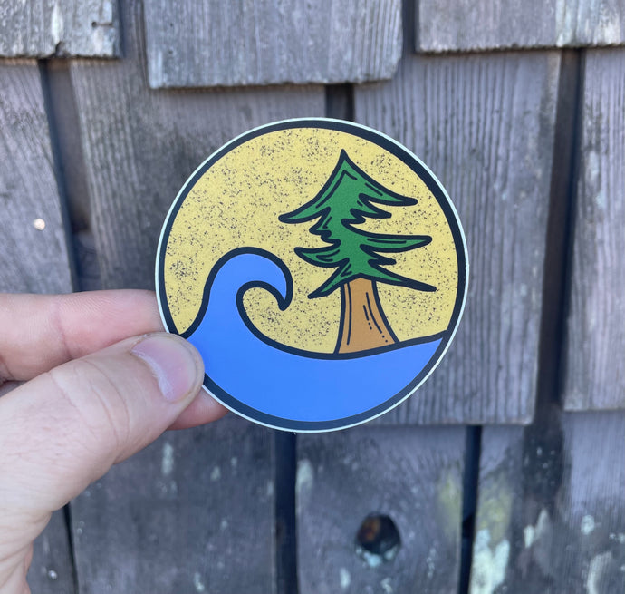 Wave Tree Sticker