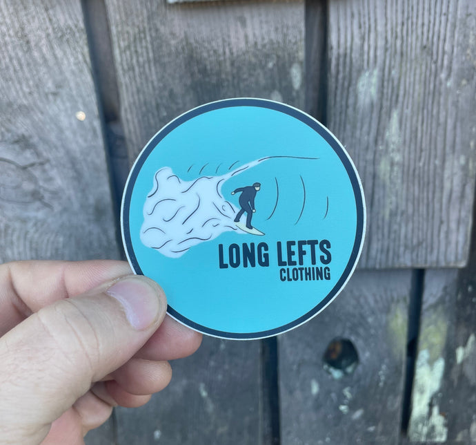 Long Lefts Circle Sticker