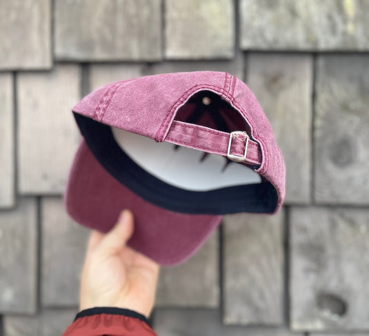 Horrible Idea Curved Bill Hat - Dusty Rose Back