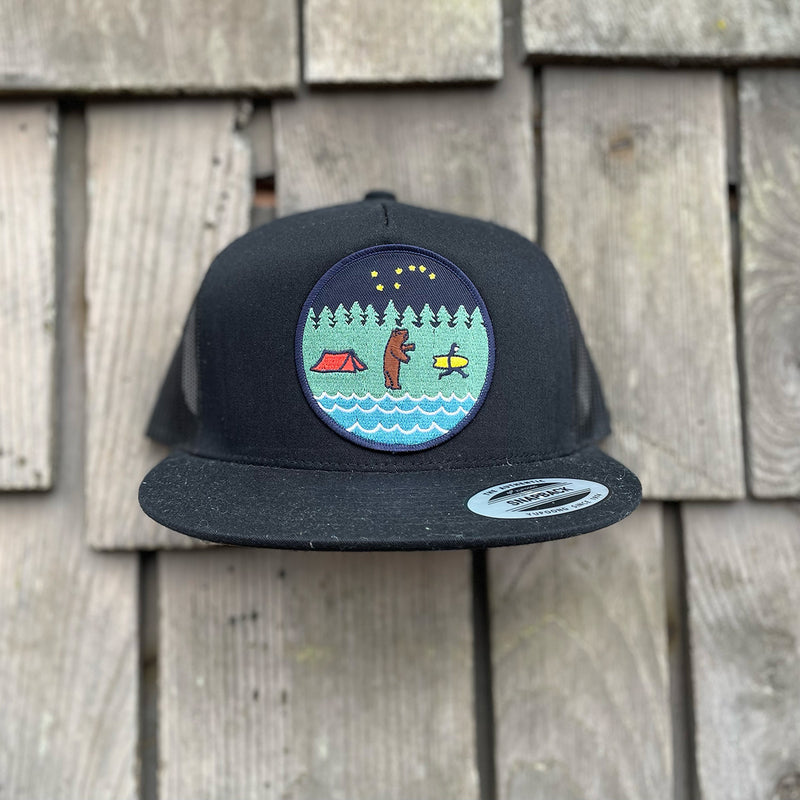 Load image into Gallery viewer, Jonas Draws Patch Hat - Bear Tent-Front
