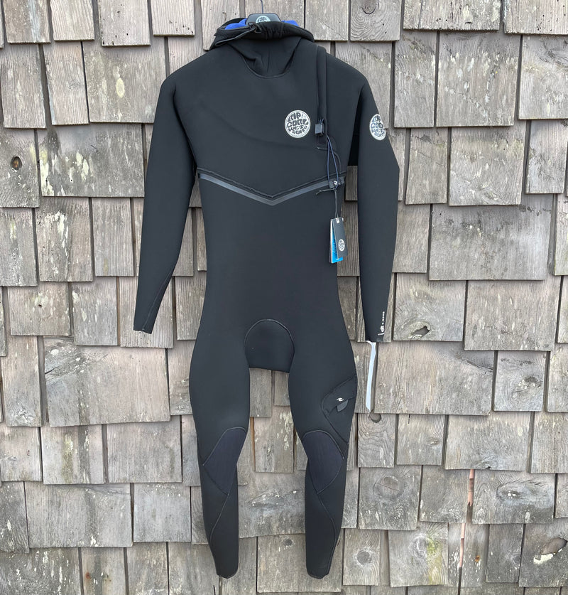Load image into Gallery viewer, Rip Curl Ebomb 4/3 Zip Free Hooded Wetsuit
