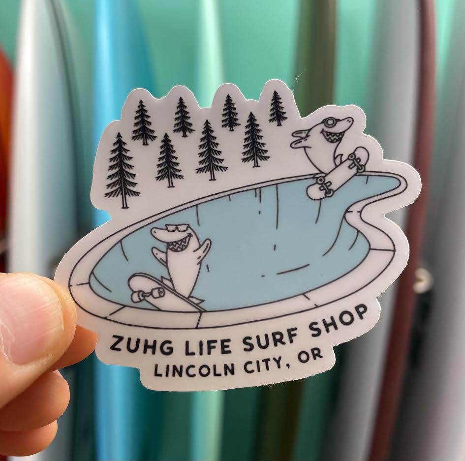 Pool Sharks Sticker - Zuhg Life – ZuhG Life Surf Shop
