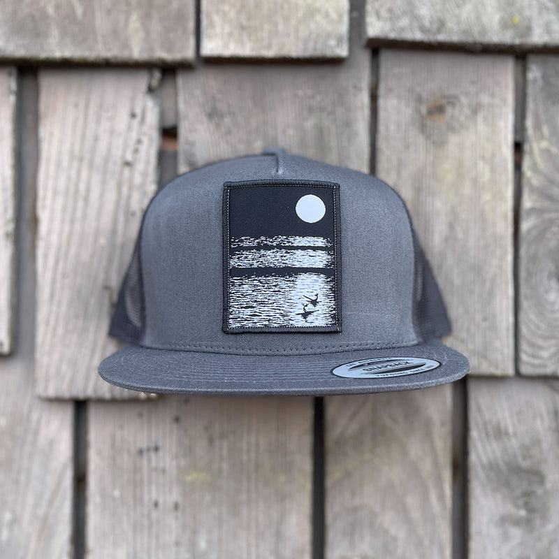 Load image into Gallery viewer, Jonas Draws Moonlight Patch Hat - Charcoal
