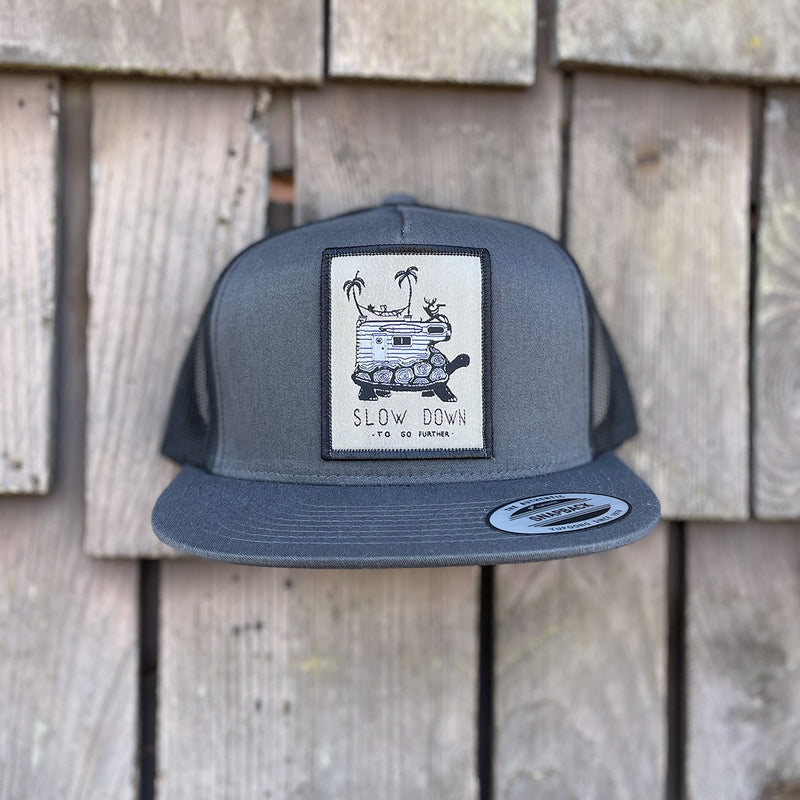 Load image into Gallery viewer, Jonas Draws Slow Down Patch Hat - Charcoal

