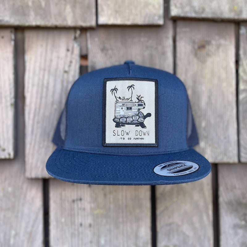 Load image into Gallery viewer, Jonas Draws Slow Down Patch Hat - Navy
