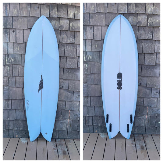 6'2" Solid Surfboard - Throwback Fish