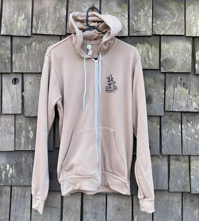 Load image into Gallery viewer, Shop Zip Hoodie-Front Tan
